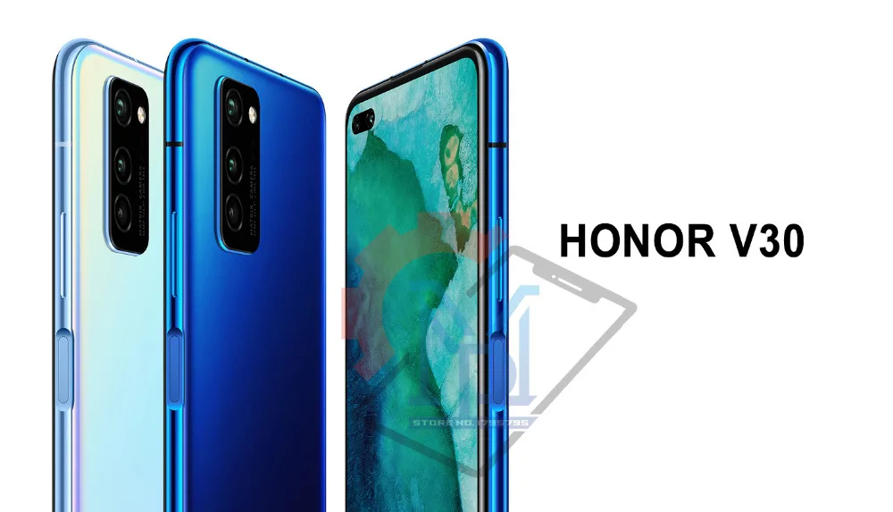 Мобильный телефон Honor V30 5G, 6,57 дюймов, 6 ГБ+ 128 ГБ, четыре ядра, 7 нм, Android 10 AI, тройная камера, 40 Вт, SuperCharge Samrtphone