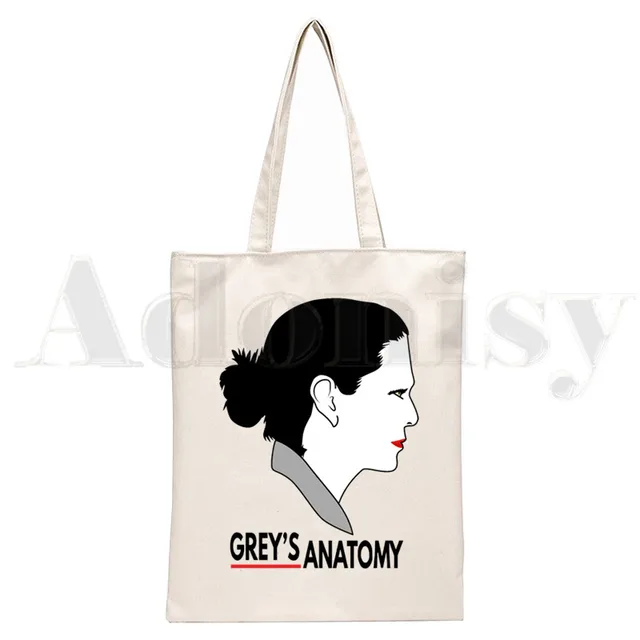 Greys Anatomy You're My Person Ullzang Hip Hop Hipster Cartoon Print Shopping Bags Girls Fashion Casual Pacakge Hand Bag N1920U