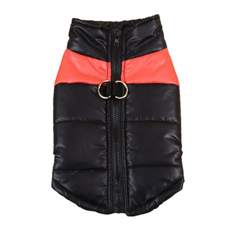 Домашняя собака теплая куртка жилет Чихуахуа теплая зимняя одежда для собак водонепроницаемые теплые пальто, куртки для маленьких средних и больших собак s-xl - Цвет: Красный