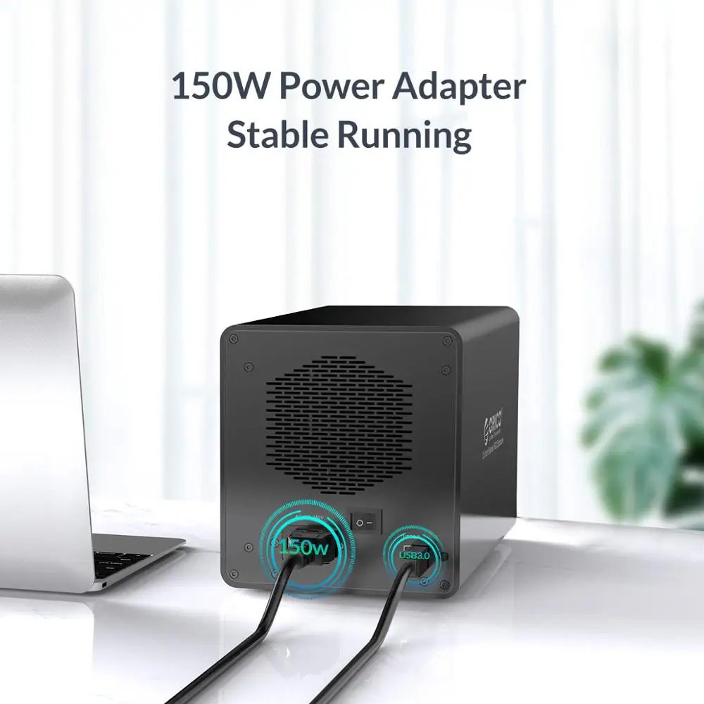 ORICO 95 Series 4 Bay 3.5'' SATA to USB 3.0 HDD Docking Station With 150W/72W Internal Power Adaper Aluminum HDD Case