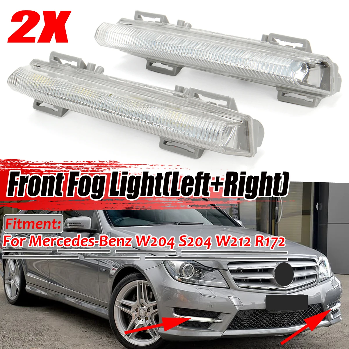 Front Left Or Right Side Headlight Bracket Guide for Mercedes Benz W204 W212