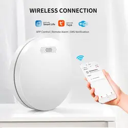 Ultra Thin Smoke Detector WiFi Fire Smoke Alarm Household Intelligent Wireless Smoke Sound And Light Sensor Smoke Alarm