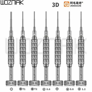 

Amaoe High-Precision Anti-Rust Anti-Slip 3D/2D Screwdriver Philips Pentalobe Y Convex Cross Beyond Qianli Repair Screwdriver