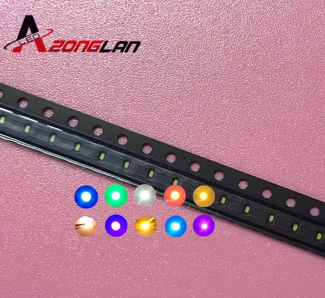 1000 шт. 0402 SMD LED светильник-СВЕТОДИОД smd красный цвет желтый синий размеры 34–43