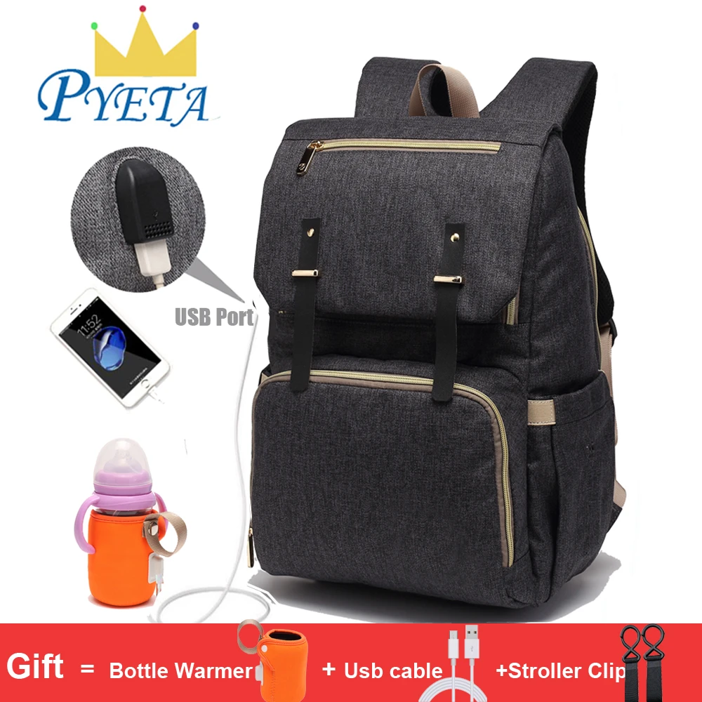 diaper backpack with usb port