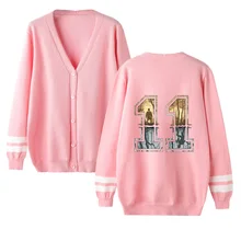 Сексуальный Кардиган для чужих вещей, Kpop, свитер для мужчин и женщин, Повседневный свитер с v-образным вырезом, необычные вещи, свитер, синие детские повседневные топы