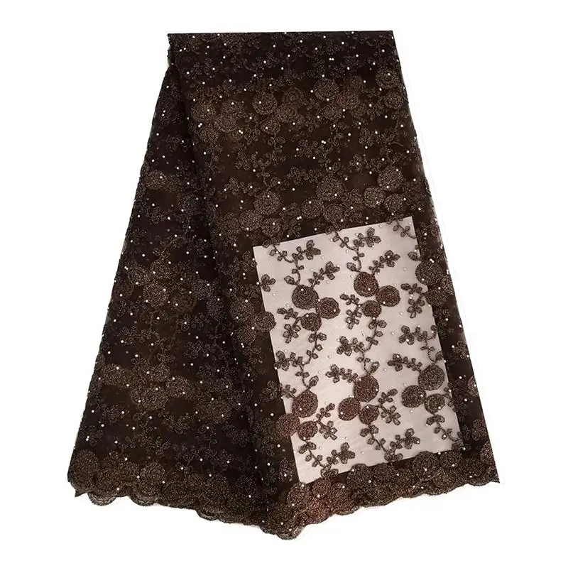 50764-Coffee lace fabric (20)
