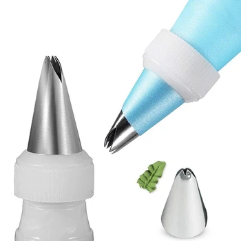 

New 42 Pcs Cake Decorating Supplies Kits 11 Inch Rotating Cake Turntable Stand,Icing Tips, Cake Smoother Scrapers, Disposable Ba