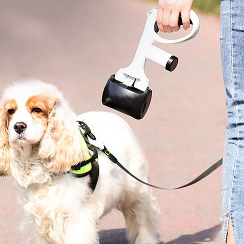 2 в 1 Pet Pooper Scooper Poop сумки набор собака кошка уличная очистка отходов какашки