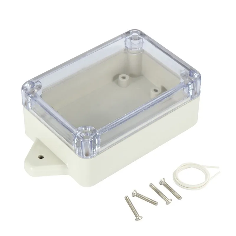 

3.9x2.7x1.6 inch(100mmx68mmx40mm) ABS Junction Box Universal Project Enclosure WITH PC Transparent Cover