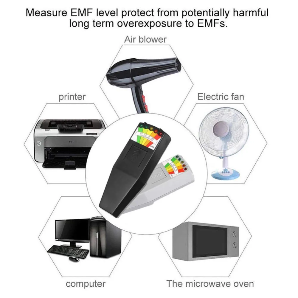 Kii k2 campo magnético detector EMF metros Hunting detector portátil de 5 LED Gauss Kii k2 campo magnético detector EMF metros Hunting detector portátil de 5 LED Gauss
