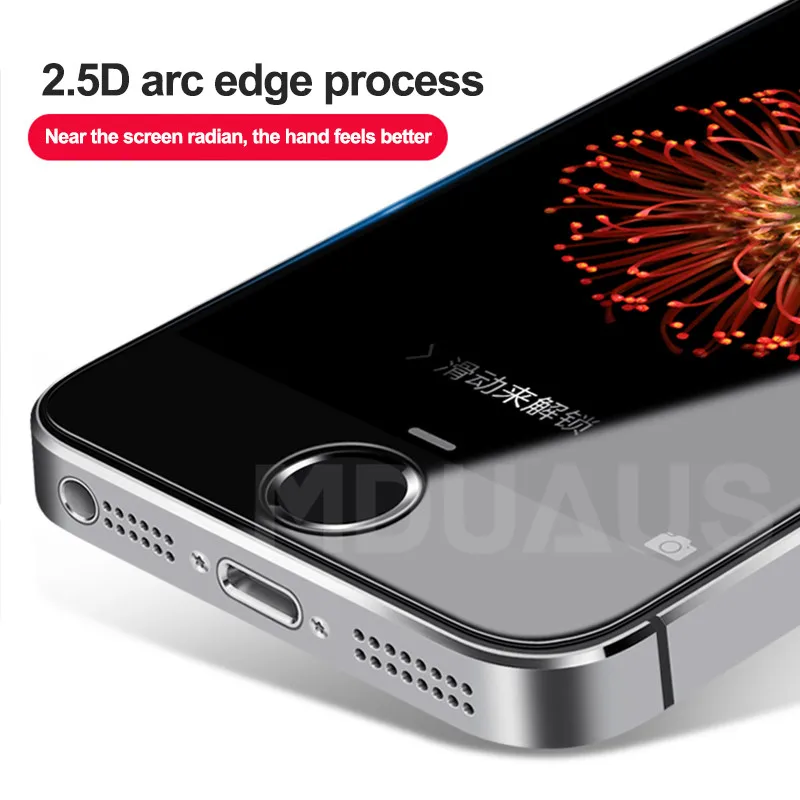 9D Защитное стекло для iPhone 5S 5 5C SE закаленное защитное стекло для экрана Защитное стекло для Apple iPhone 5S SE 4 защитная пленка