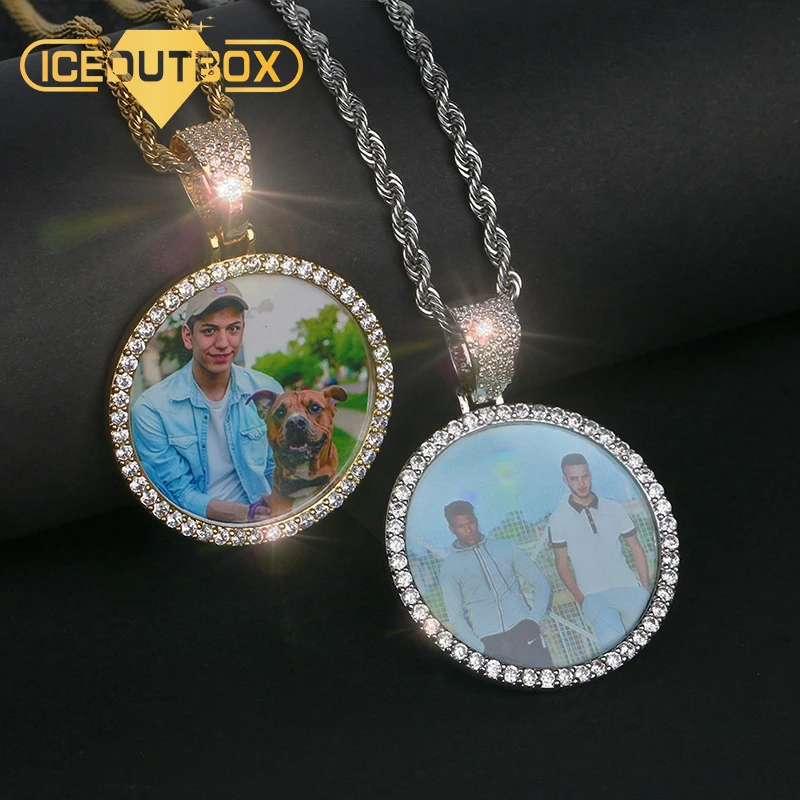 Изготовленный На Заказ фото индивидуальный кулон ожерелье для мужчин в стиле хип