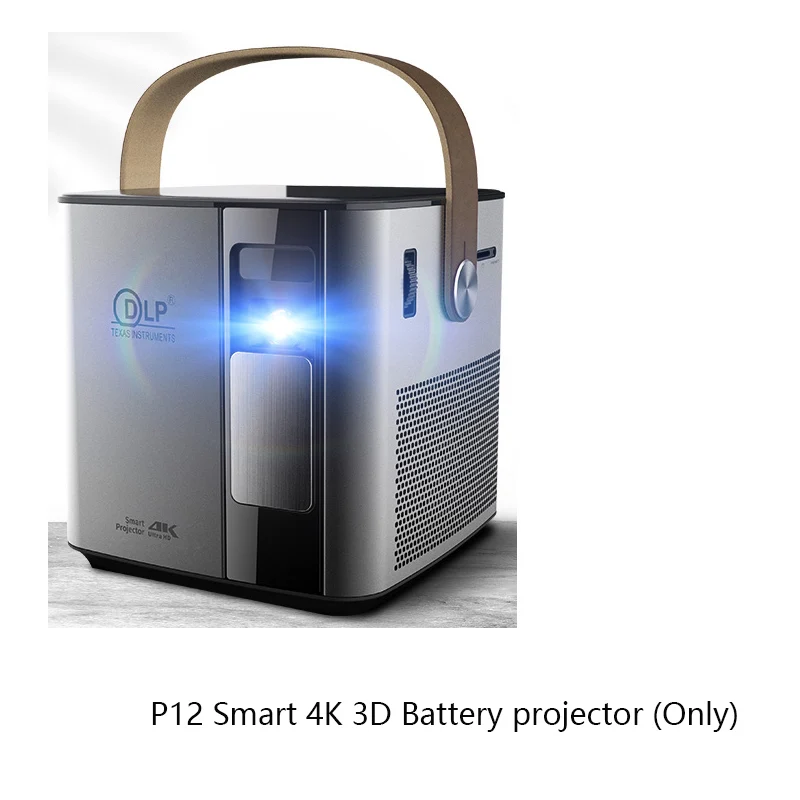 art projector Smartldea P12 4K 3D mini projector android 9.0 smart proyector build in battery 5G wifi BT4.1  full hd 1080p video game Beamer gaming projector Projectors