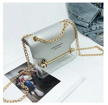 

Women's PVC Transparent Clear Shoulder Bag Tote Jelly Candy Summer Beach Handbag Ladies Fashion Shoulder Bags