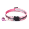 Cats Bells Collars Adjustable Nylon Buckles Small Dog Collar Reflective Collar Kitten Safe Necklace Pet Cat Accessories Supplie 3
