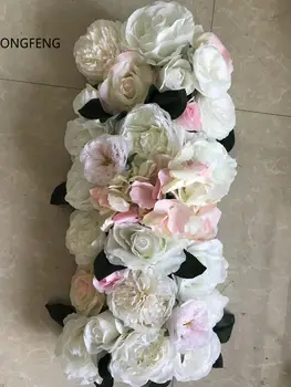

10pcs/lot Artificial Wedding arch runner rose decorative silk flower Wedding background decoration flower wall TONGFENG