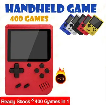 

400 IN 1 Retro Video Game Console Handheld Game Portable Pocket Game Console Mini Handheld Player for Kids Gift handle Gamepad