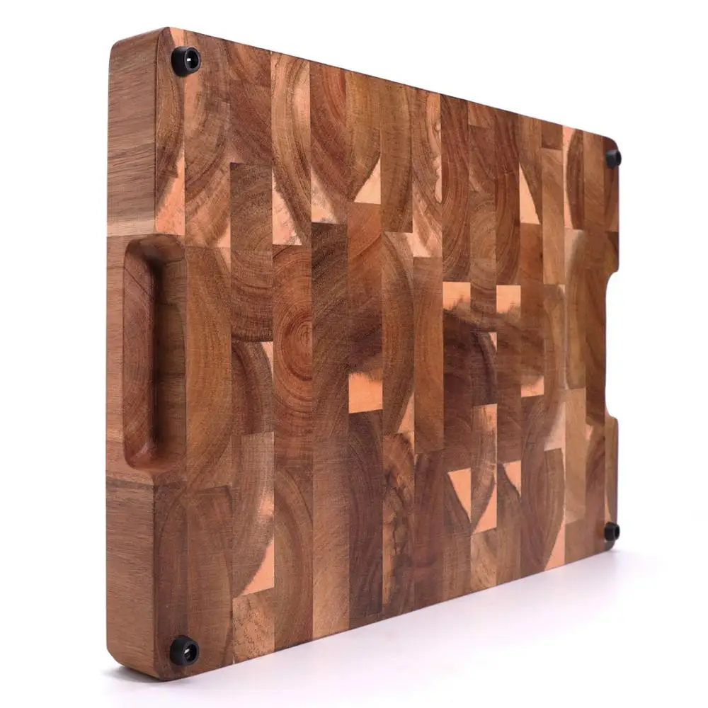  EXTRA LARGE Cutting Board Rectangle End Grain Butcher Block Kitchen Chopping Boards Acacia Wood 18  - 4000250209026