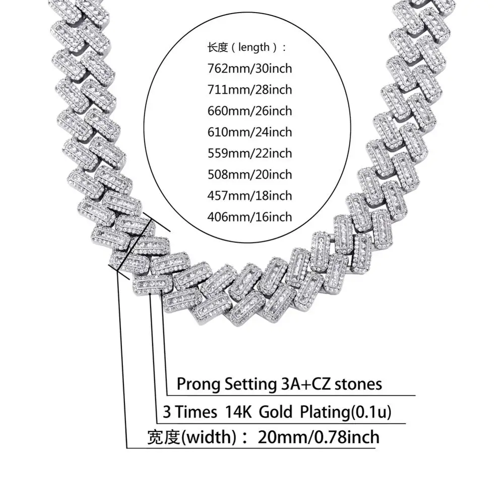 JINAO, новинка, квадратный стиль, Iced Out CZ Stone, 20 мм, ожерелье, Хип-хоп, ювелирное изделие, рок, медь, золото, серебро, покрытие, для мужчин и женщин, подарок