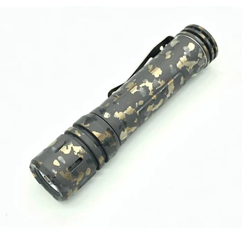 

Reylight Anodized LAN 16 Tritium Slots Version EDC Flashlight Nichia 219C/XPL Mini LED Keychain Spotlight Lamp Torch Lantern