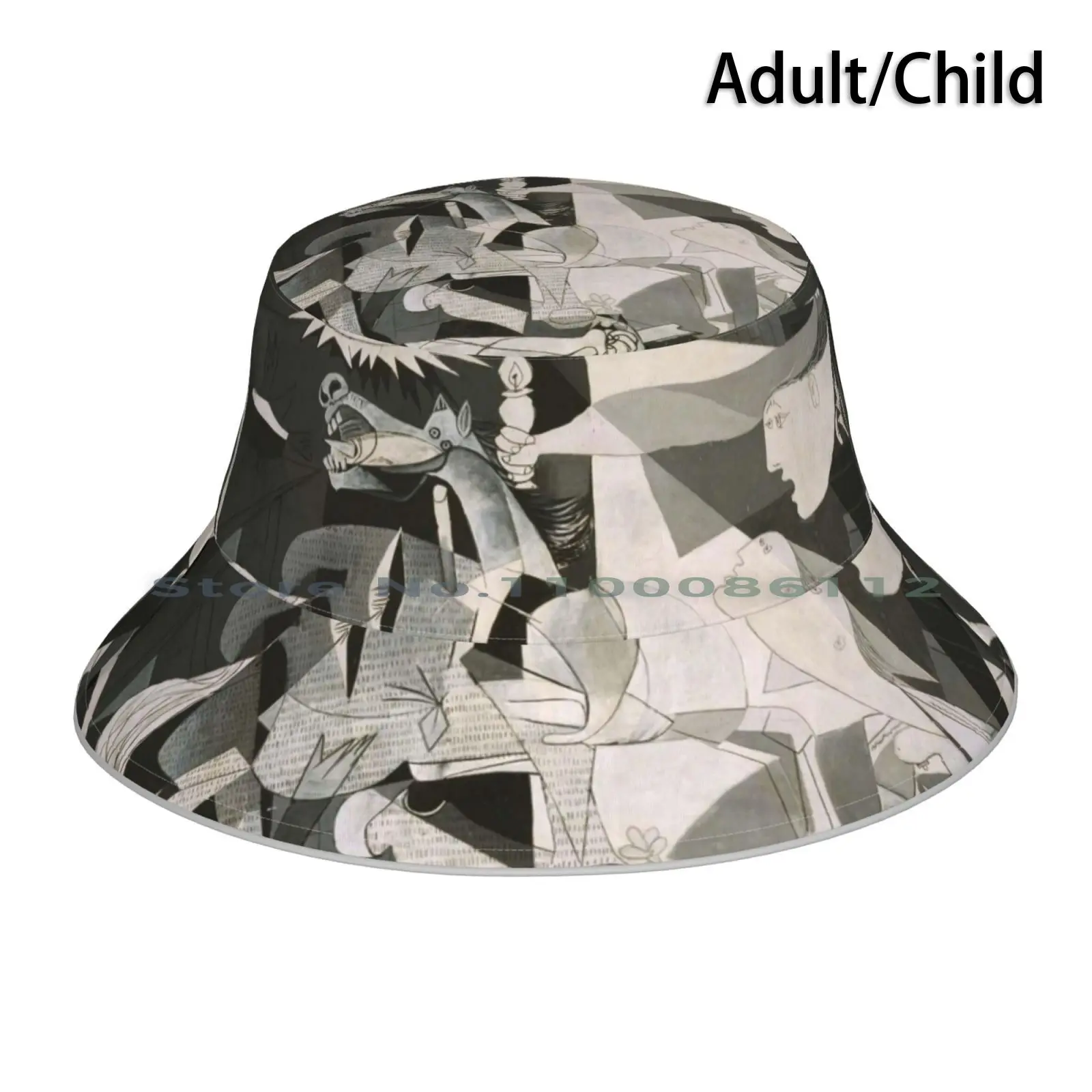 Cappello A Secchiello Di Guernica Berretto Da Sole Juego Naturaleza Arbol Bosque Fruta Colores Planta Barra De Artista Bodegon Estampado Geometria