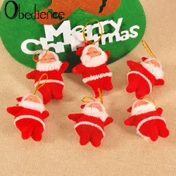 Послушание рождественские украшения для рождественской елки украшения красный маленький мужчина вешалки рождественские подарки