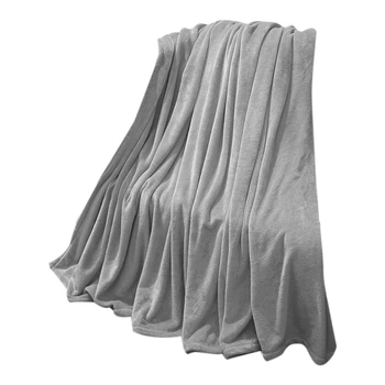 

Fleece Blanket Twin Size Grey Lightweight Soft Cozy Bed Blanket for Couch Microfiber Flannel Blanket