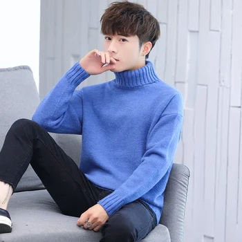 

WOMEN high collar pullover Tide Knitted sweaters 2019 autumn winter long-sleeved sweater C0092