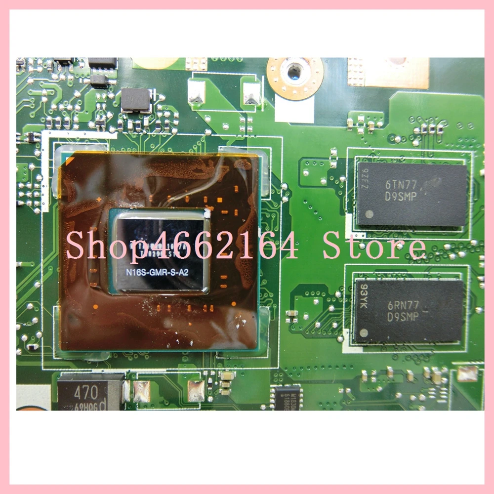 Ideal  X556UR 8GB RAM With I7-6500 CPU N16S-GMR-S-A2 mainboard For ASUS X556UV X556U X556URK X556UV laptop