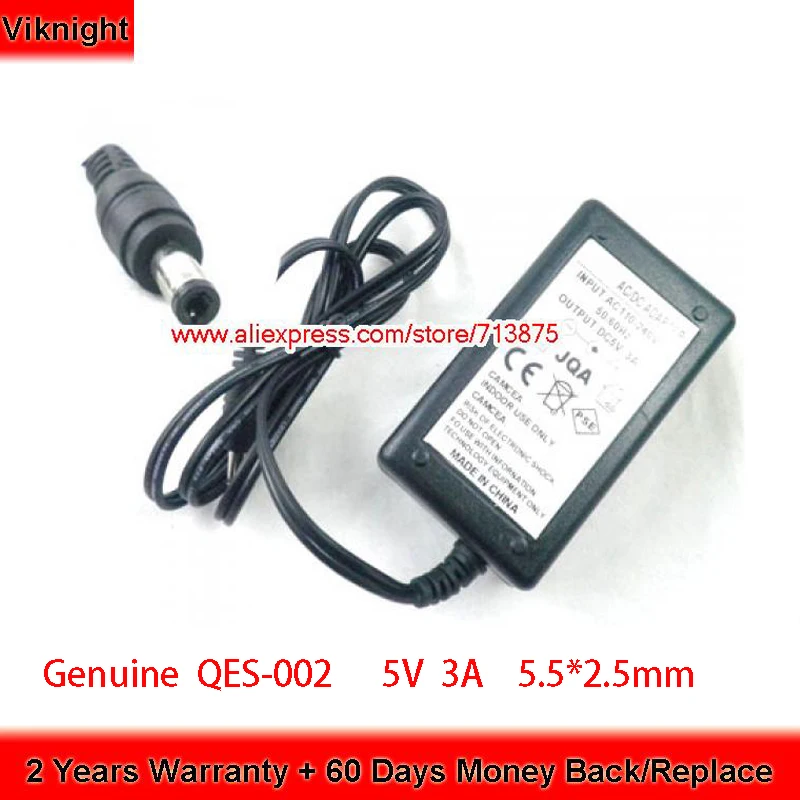 Genuine QES-002 SWITCHING POWER Adapter 5V 3A 5.5*2.5mm Laptop Charger for JCV Power Supply | Компьютеры и офис