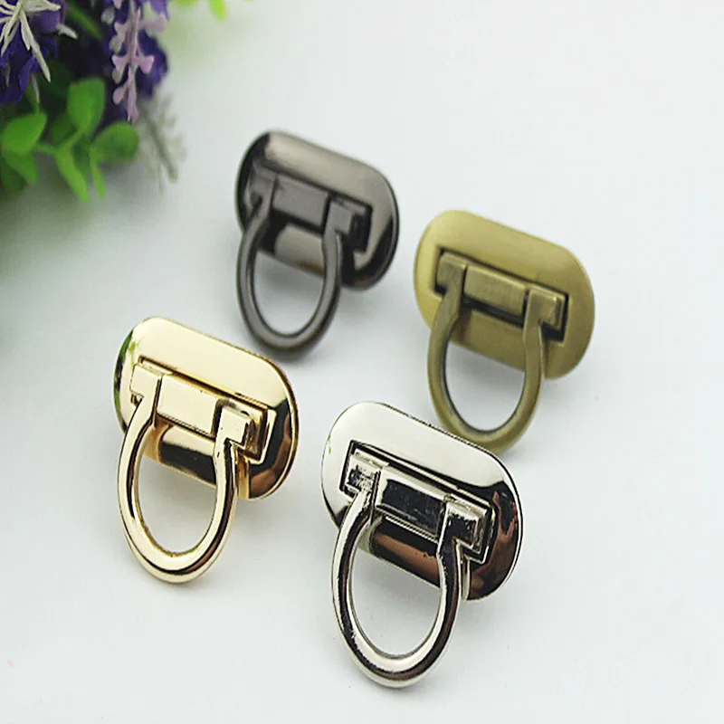 10 pc Metal Lock Rectangle Bag Case Buckle Clasp For Handbags Shoulder Bags Purse Tote Accessories DIY Craft High Quality diy metal purse frame handle kiss clasp lock for bag sewing craft tailor accessories bag frame for purse backpack bags parts