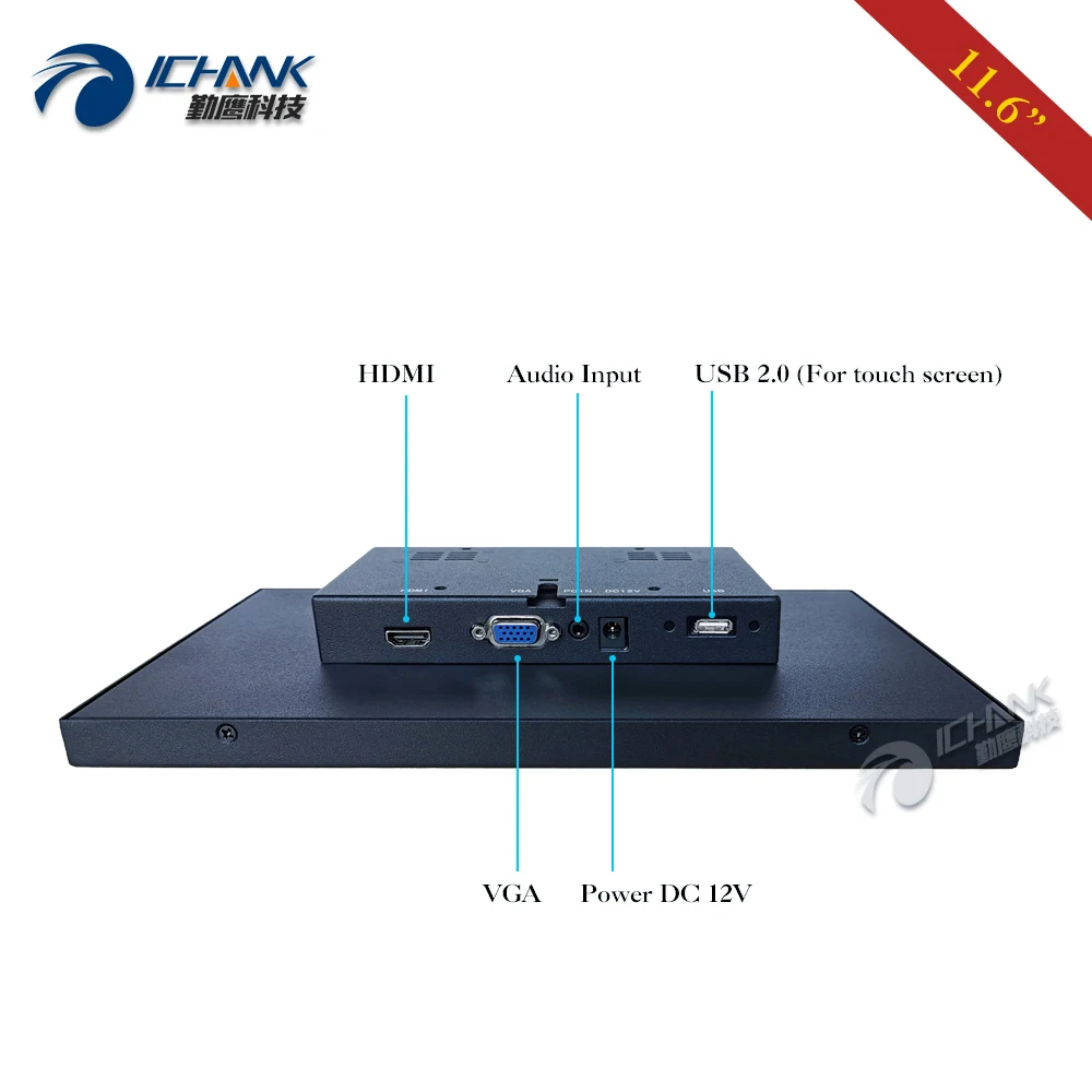 ZB116TC-253D/11.6 &12& ġ 1920x1080p IPS ̵ ũ HDMI ̹  뷮  ġ LCD ȭ PC  ÷