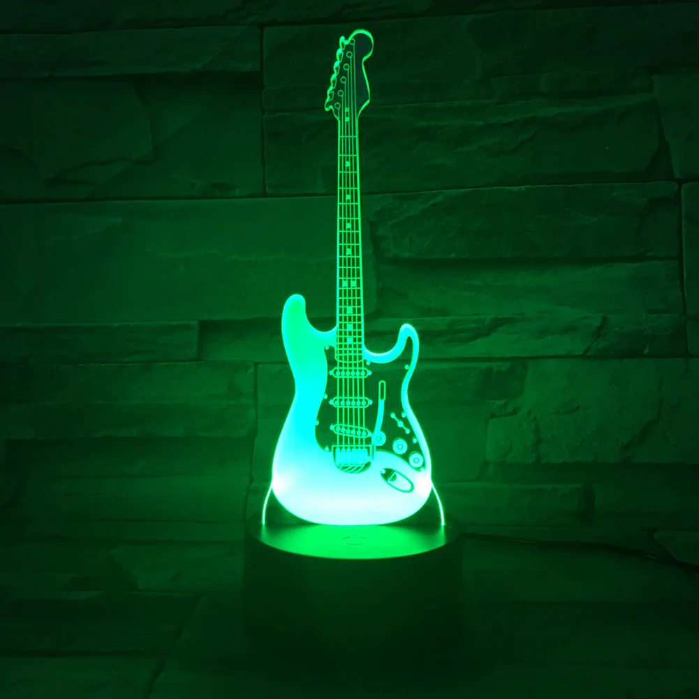 Удивительный 3D оптический illusione Bass форма ночной Светильник ChangingB зарядка или батарея Настольный светильник подарок домашний декор