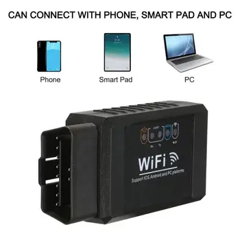 

Mini Car Scanner Test Tool OBD2 ELM327 V1.5 WIFI IOS Adapter Scanner for iPhone Car Diagnostic Tool Automotive Diagnostic Tools