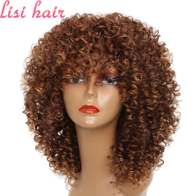 Lisi Volosy Miks Korichnevyj Cvet Korotkie Vyushiesya Volosy Pariki Dlya Blacck Zhenskie Afrikanskie Pricheski Sinteticheskie Volosy Vysokaya Temperatura Volokna Sinteticheskie Pariki Bez Setochki Aliekspress