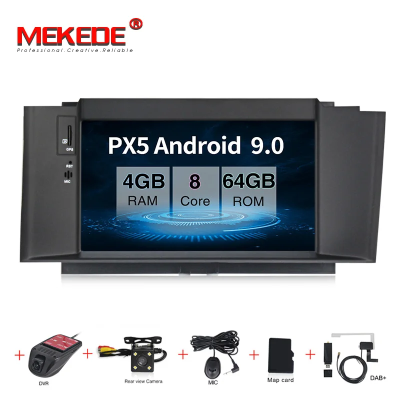 

HD PX5 Android 9.0 Car DVD Player For Citroen C4 C4L DS4 Multimedia Video Player WIFI GPS Navigation 1 Din Car Radio Stereo RDS