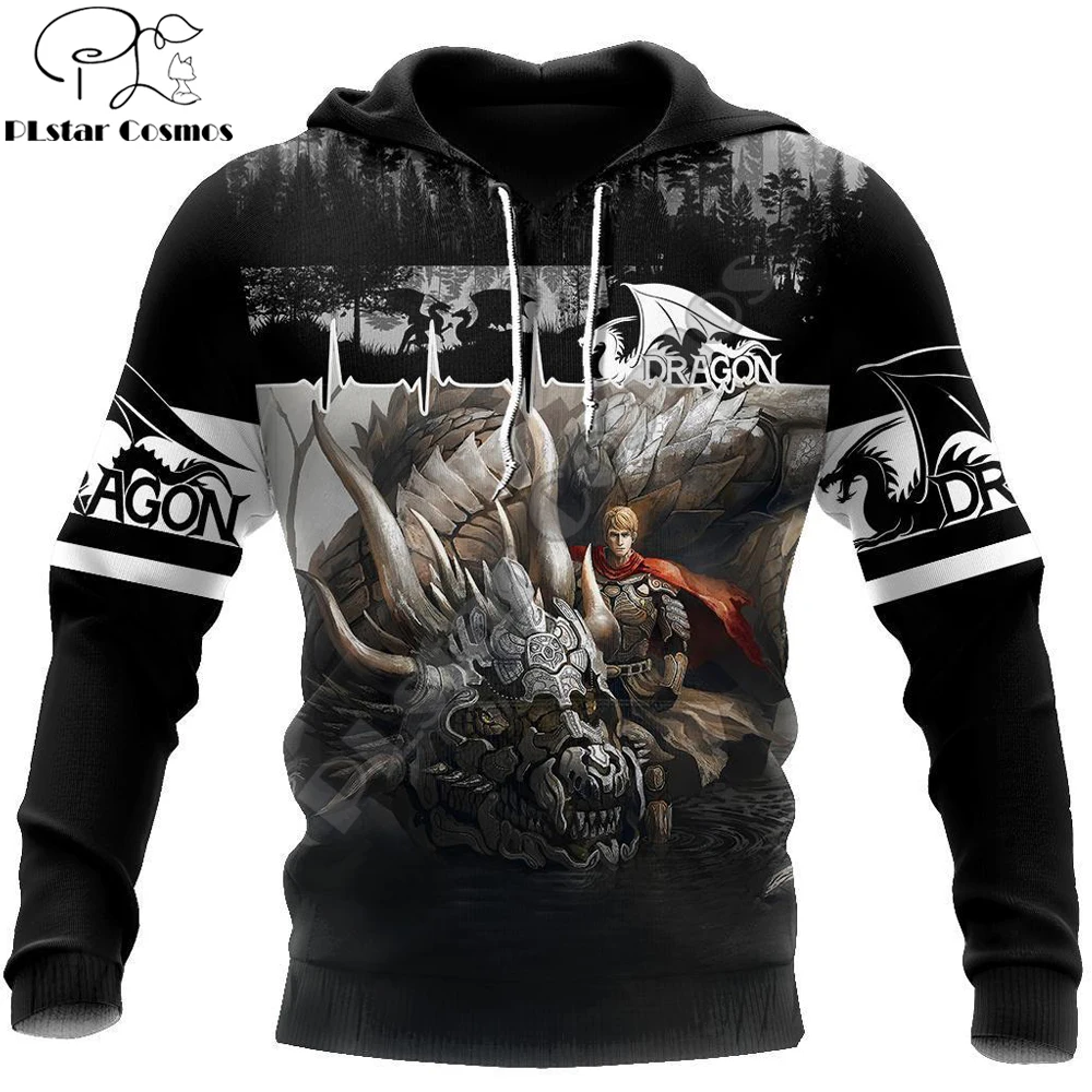 

Dragon Knight Armor 3D Printed Men Hoodie Autumn and winter Unisex Deluxe Sweatshirt Zip Pullover Casual Streetwear KJ403