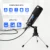 USB Микрофон Конденсаторный D80 Записывающий Микрофон с подставкой и Кольцевой подсветкой для ПК Караоке Потоковое Подкастинг для Youtube