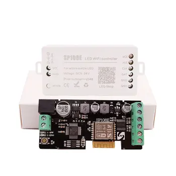 

SP108E Wifi Magic Controller WS2812B WS2813 WS2811 Etc LED Strip Module Smart App Wireless Control IOS 10/Android 4.4 DC5-24V
