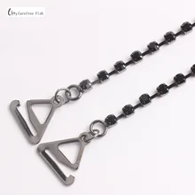 1 шт. бюстгальтер с бриллиантами | черный