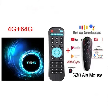 

T95 H616 tv box android 10 Allwinner cpu with G00gle Store 3D 6K 100m lan 2.4g wifi optional g30 voice air mouse