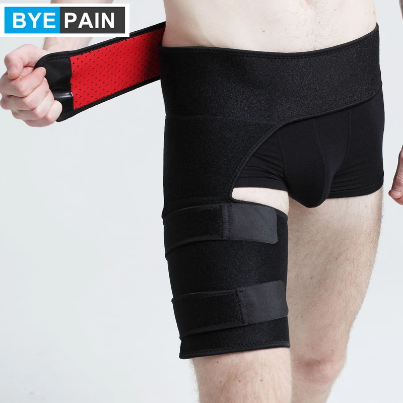 1 шт. BYEPAIN поддержка паха и бедра Flexor Wrap Sciatica бандаж-бедра Компрессионный Ремень