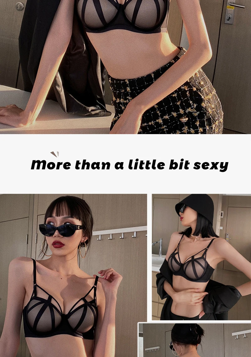 bra and panty MeooLiisy Sexy Plunge Women's Underwear Set Small Breasts Push Up Bra and Panty Set Soft Breathable Bra Set cotton bra and panty sets