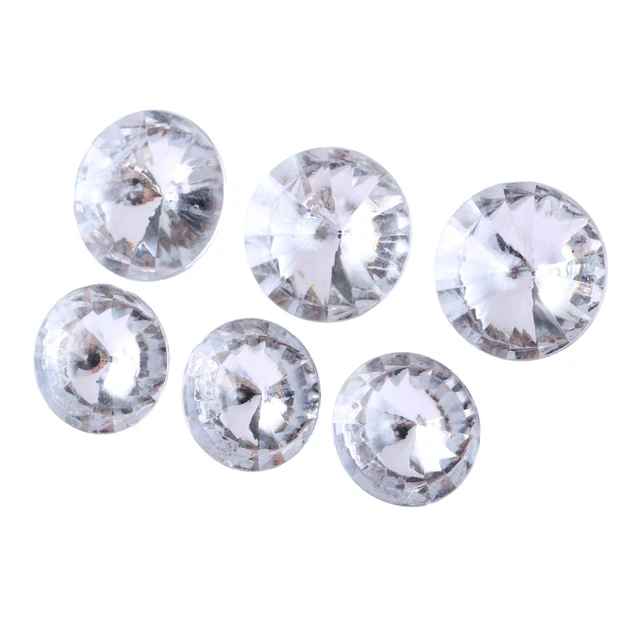 50Pcs/lot acrylic Buttons Sewing Sofa DIY Diamond Upholstery Headboard  acrylic Crystal Buttons Accessories 18/20/25/30MM