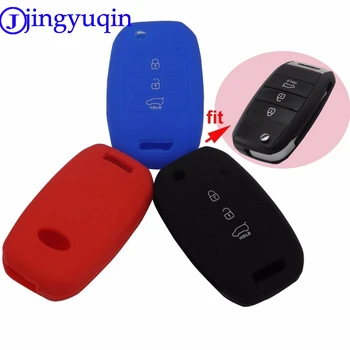 

10pcs Car Silicone Flip Folding Key KIA rio Sportage 2015 ceed Sorento cerato K2 K3 K4 K5 flip key set jacket Cover case remote