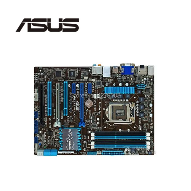 Разъем LGA 1155 PCI-E 3,0 USB3.0 SATA3.0 для ASUS P8Z77-V LK рабочего Материнская плата Z77 i3 i5 i7 DDR3 используется