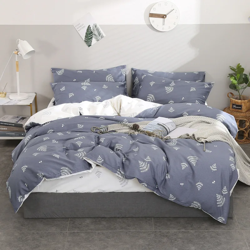 

Simple Activity Printed 100% Cotton 4-piece Set Full Cotton Quilt Kit Home Textile Bedding Article