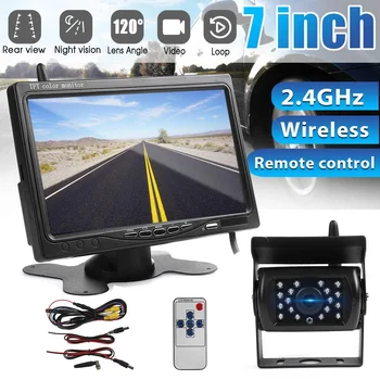

Car Rear View Camera Wireless reversing camera Waterproof Night Vision Auto Reverse Backup Camera 7 inch