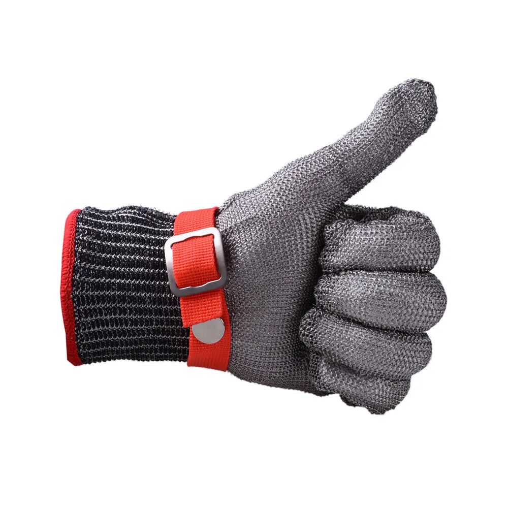 

Anti-cut Gloves Safety Cut Proof Stab Resistant Stainless Steel Wire Metal Mesh Butcher Cut-Resistant Gloves